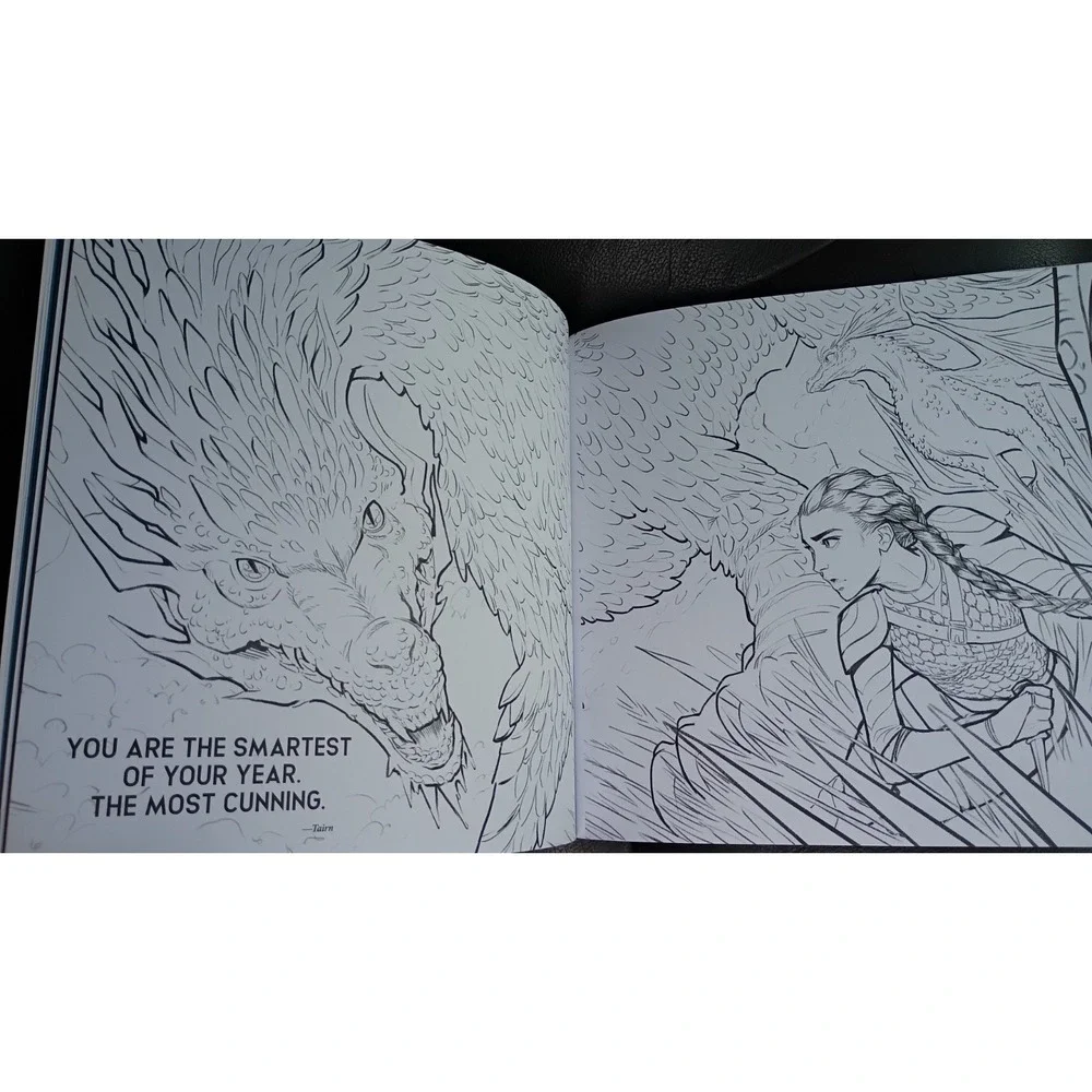 Fourth Wing: The Official Colouring Book by Entangled Paperback Book
